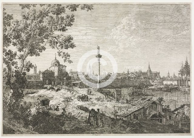 Panorama of a City on a River. Creator: Antonio Canaletto (Italian, 1697-1768).
