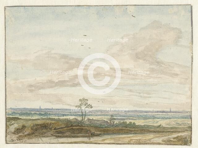 Panorama of a path next to a canal, 1630. Creator: Pieter Molijn.