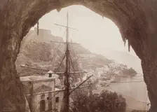 Panorama of Amalfi from St. Christopher's, c1880. Creator: Giacomo Brogi