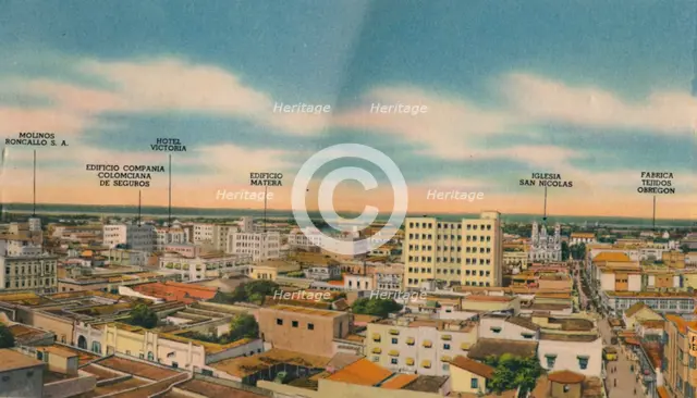 'Panorama of Barranquilla (Central Sector)', c1940s. Artist: Unknown.