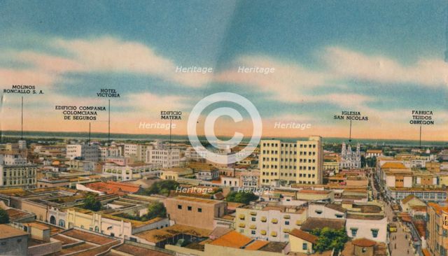 'Panorama of Barranquilla (Central Sector)', c1940s. Artist: Unknown.