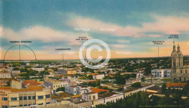 'Panorama of Barranquilla (Central Sector)', c1940s. Artist: Unknown.