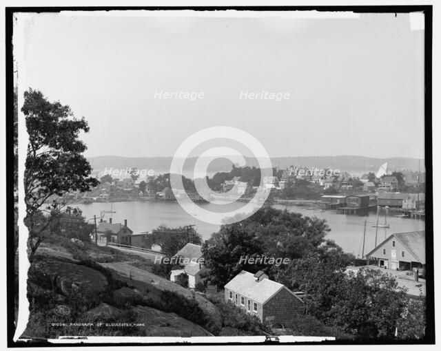 Panorama of Gloucester, Mass., c1905. Creator: Unknown.