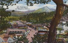 Panorama of Estes Park, Colorado, USA, 1940