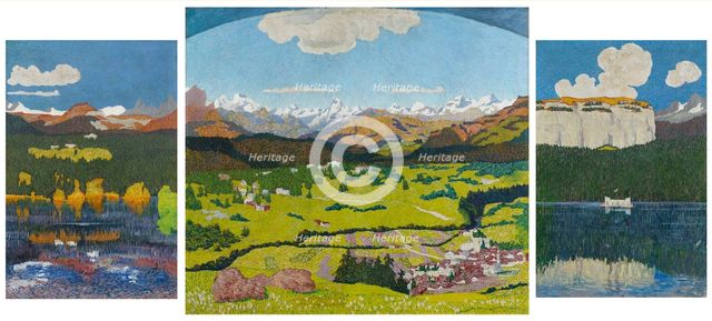 Panorama of Flims, 1904.