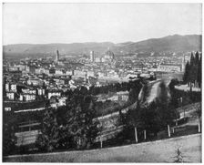 Panorama of Florence, Italy, late 19th century. Artist: John L Stoddard
