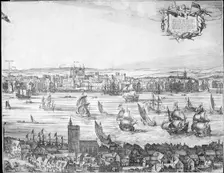 Panorama of London, 1616. Artist: Claes Jansz Visscher