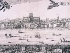 Panorama of London, 1616. Artist: Claes Jansz Visscher