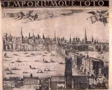 Panorama of London, 1629. Artist: Anon