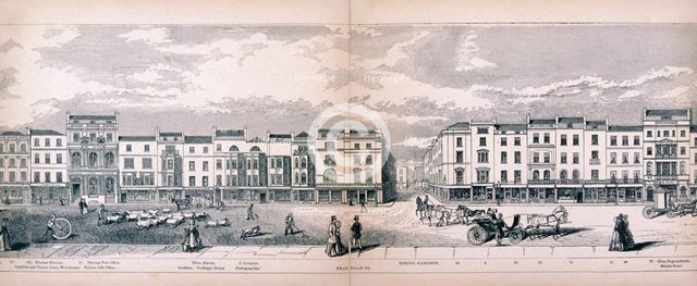 Panorama of London, 1849. Artist: George C Leighton