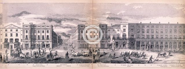 Panorama of London, 1849 Artist: George C Leighton