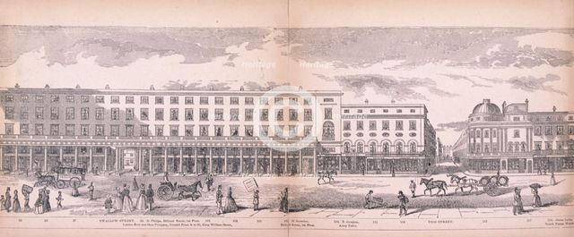 Panorama of London, 1849. Artist: George C Leighton