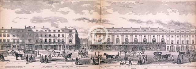 Panorama of London, 1849. Artist: George C Leighton