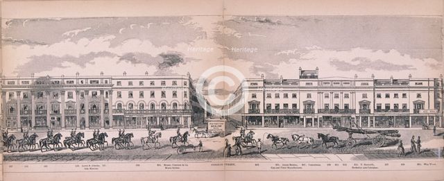Panorama of London, 1849. Artist: George C Leighton