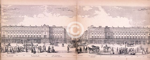 Panorama of London, 1849. Artist: George C Leighton