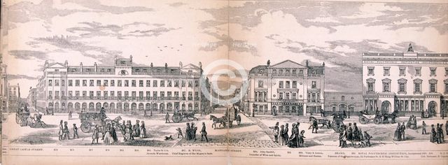 Panorama of London, 1849. Artist: George C Leighton