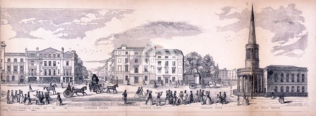 Panorama of London, 1849. Artist: George C Leighton