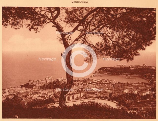 'Panorama of Monte-Carlo taken from the Turbie Road', 1930. Creator: Unknown.