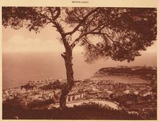 Panorama of Monte-Carlo taken from the Turbie Road 1930. Creator: Unknown