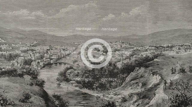 Panorama of Sarajevo, Bosnia, 1878.  Creator: Tomás Carlos Capuz.