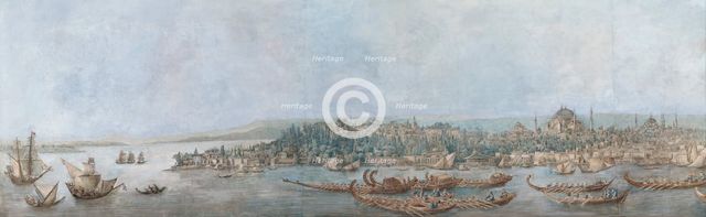 Panorama of Sarayburnu, Late 18th cent.. Artist: Cassas, Louis-François (1756-1827)
