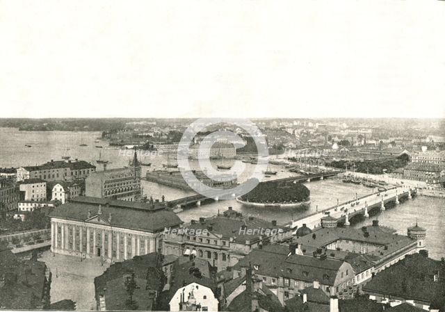 Panorama of Stockholm, Sweden, 1895.  Creator: Axel Lindahl.