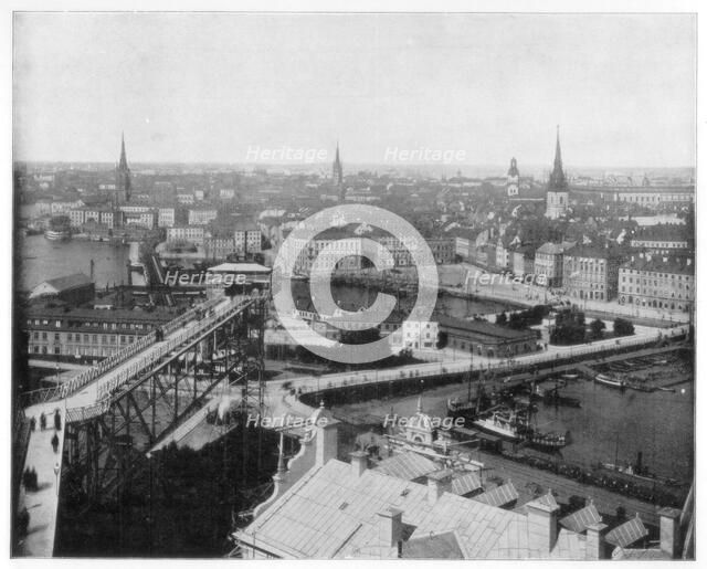 Panorama of Stockholm, Sweden, late 19th century. Artist: John L Stoddard