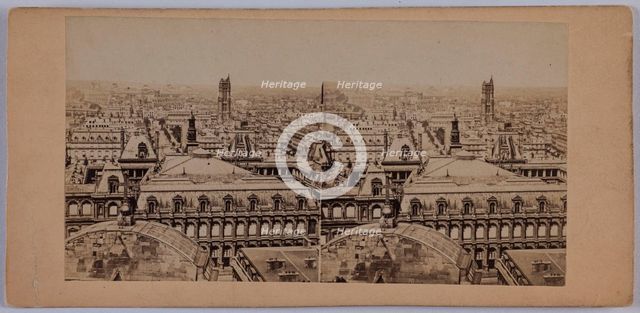 Panorama of Paris, between 1860 and 1862. Creator: Unknown.