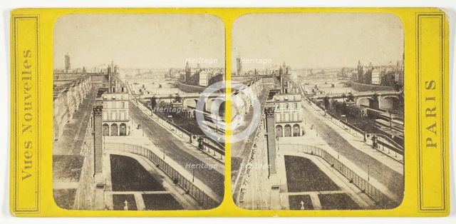 Panorama of Paris, Taken from the Louvre, c. 1874. Creator: Unknown.