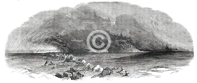 Panorama of the Nile - The Simoom, 1850. Creator: S Read.