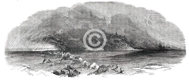 Panorama of the Nile - The Simoom, 1850. Creator: S Read.
