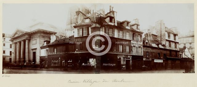 Panorama of the old village of Roule, now rue du Faubourg-Saint-Honore, 8th..., Paris, 1890. Creator: Unknown.