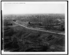 Panorama of the battlefield, Vicksburg, Miss., between 1910 and 1920. Creator: Unknown
