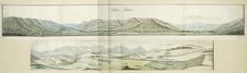 Panorama of the Biedouw and Cuinjis Mountains, c.1778-1779. Creators: Robert Jacob Gordon, Johannes Schumacher