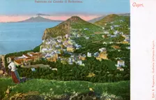 Panorama of the Castello di Barbarossa, Capri, Italy, early 20th century(?)