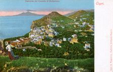 Panorama of the Castello di Barbarossa, Capri, Italy, early 20th century(?)