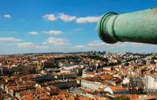 Panorama of the city from St George's Castle, Lisbon, Portugal, 2008. Creator: Unknown