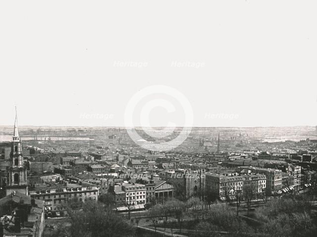 Panorama of the city of Boston, USA, 1895.  Creator: Unknown.