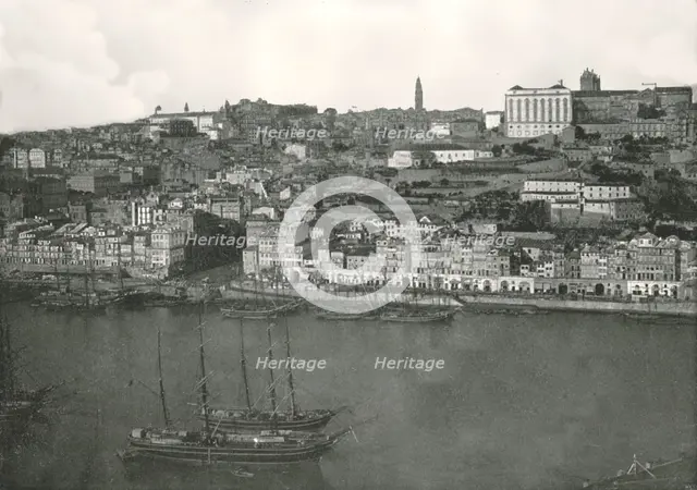 Panorama of the city of Oporto, Portugal, 1895.  Creator: W & S Ltd.