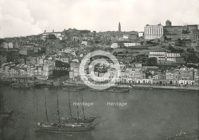 Panorama of the city of Oporto, Portugal, 1895.  Creator: W & S Ltd.