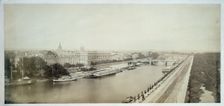 Panorama of the Quai d'Orsay, 7th arrondissement, Paris, between 1845 and 1885. Creator: Frederic Martens