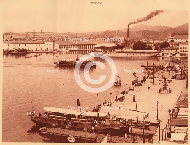 'Panorama of the Quais at Toulon', 1930. Creator: Unknown.