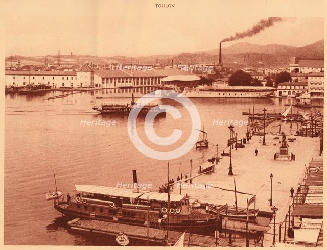 'Panorama of the Quais at Toulon', 1930. Creator: Unknown.
