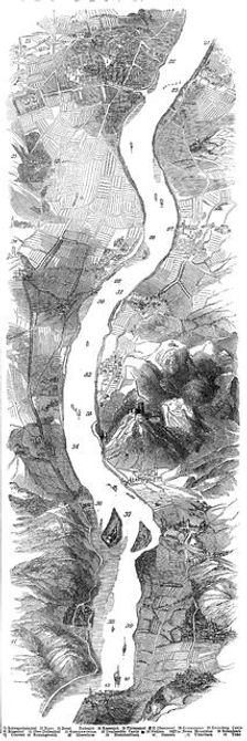 Panorama of the Rhine, 1845. Creator: Unknown