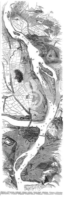 Panorama of the Rhine, 1845. Creator: Unknown.