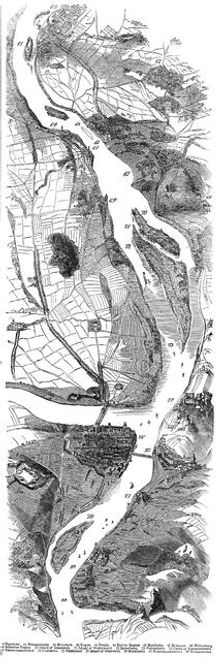 Panorama of the Rhine, 1845. Creator: Unknown