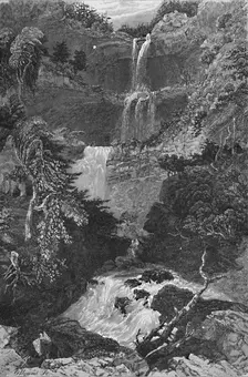 Panorama of Trenton Falls 1883. Artist: G. Wyand
