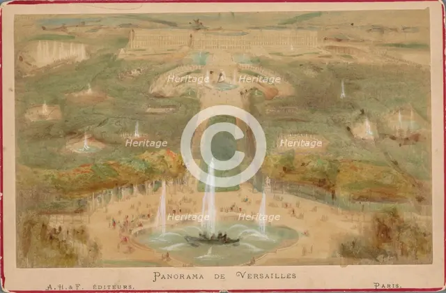 Panorama of Versailles, c.1880-c.1890. Creator: Unknown.