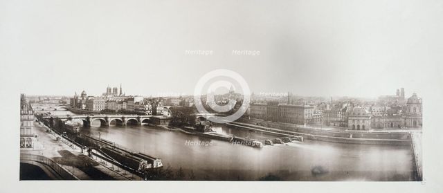 Panorama taken from the Louvre, 1st, 4th and 6th arrondissements, Paris, between 1862 and 1872. Creator: Unknown.