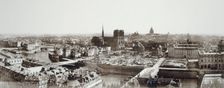 Panorama taken from Saint-Jacques tower showing Ile de la Cité under construction..., c1862-1872. Creator: Unknown